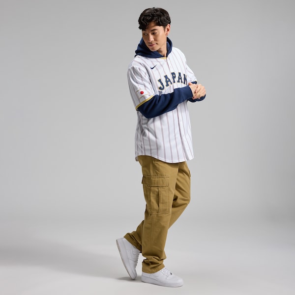 Japan Baseball Nike 2026 World Baseball Classic Home Stadium Jersey - White/Navy - Image 4