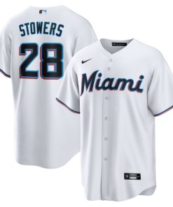 Kyle Stowers Miami Marlins Nike  Youth Home Replica Jersey - White