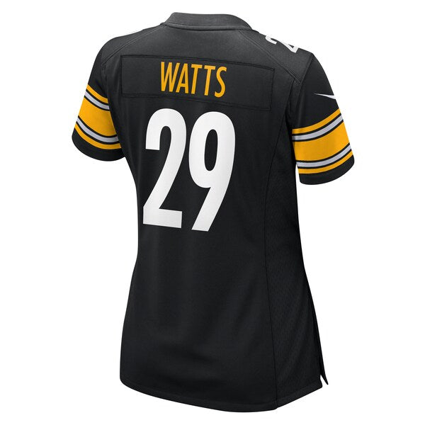 Ryan Watts Pittsburgh Steelers Nike Women's Game Jersey - Black - Image 3