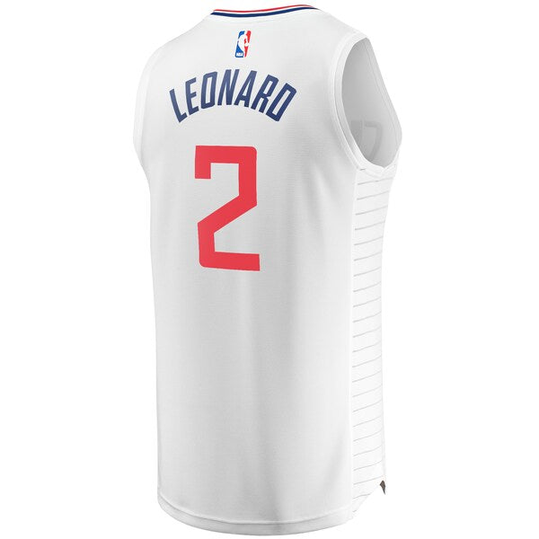 Kawhi Leonard LA Clippers Fast Break Replica Jersey White - Association Edition - Image 3