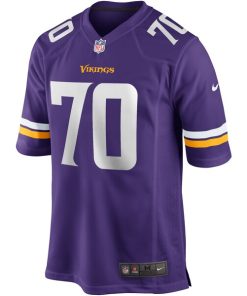 Alternative view of Jim Marshall Minnesota Vikings Nike Game Retired Player Jersey - Purple