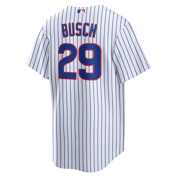 Michael Busch Chicago Cubs Nike Home Replica Jersey - White - Image 3