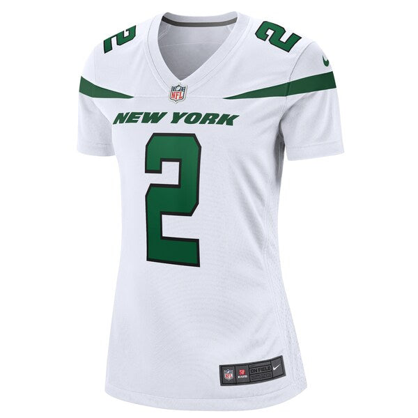 Zach Wilson New York Jets Nike Women's Player Jersey - White/Black/Green - Image 3