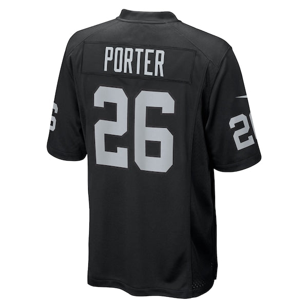 Darien Porter Las Vegas Raiders Nike Team Game Jersey - Black - Image 3