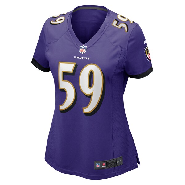 Malik Hamm Baltimore Ravens Nike Women's Game Jersey - Purple - Image 2