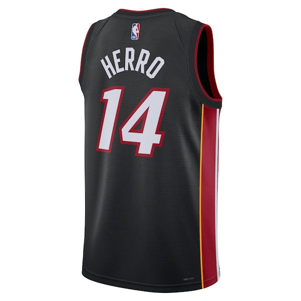 Tyler Herro Miami Heat Nike Unisex Swingman Jersey - Icon Edition - Black - Image 3