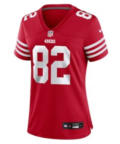 Alternative view of Ross Dwelley San Francisco 49ers Nike Women's Team Game Jersey -  Scarlet