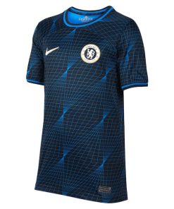 Alternative view of Raheem Sterling Chelsea Nike Youth 2023/24 Away Stadium Replica Player Jersey - Navy
