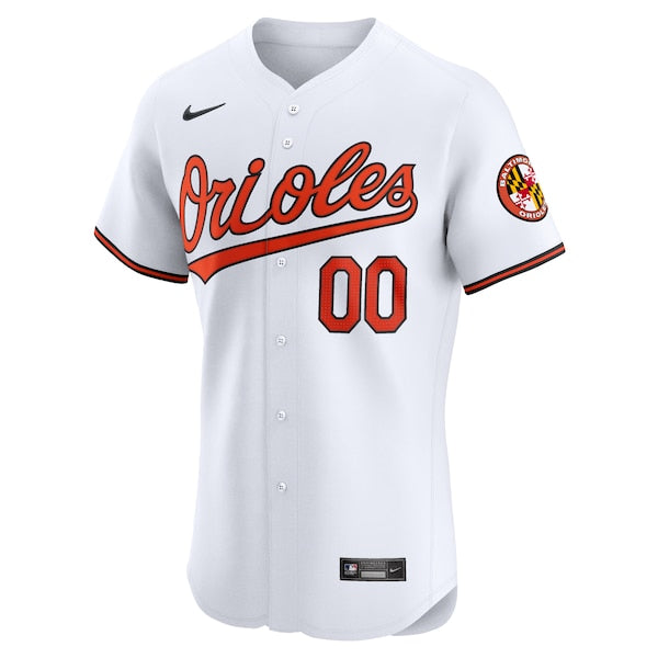 Baltimore Orioles Nike Home Elite Custom Jersey - White - Image 2