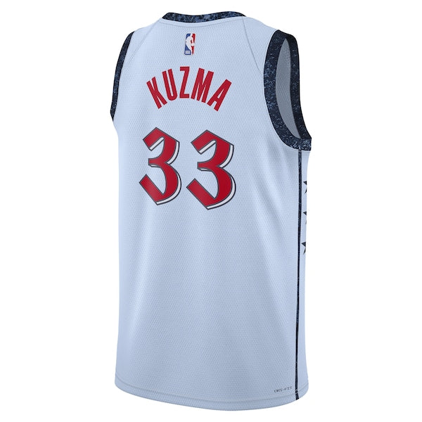Kyle Kuzma Washington Wizards Nike Unisex 2024/25 Swingman Player Jersey - City Edition - Powder Blue - Image 3