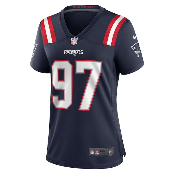 DaMarcus Mitchell New England Patriots Nike Women's Game Player Jersey - Navy - Image 2