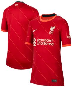 Liverpool Nike Youth 2021/22 Home Breathe Stadium Replica Jersey - Red