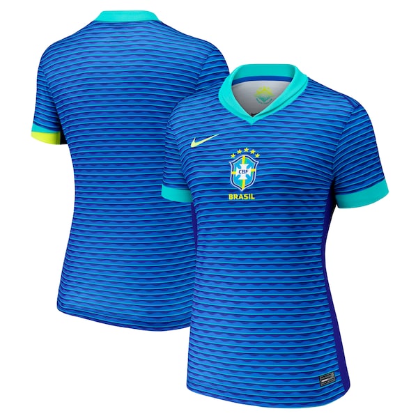 Brazil National Team Nike Women's 2024 Away Stadium Replica Jersey?ยจC Blue