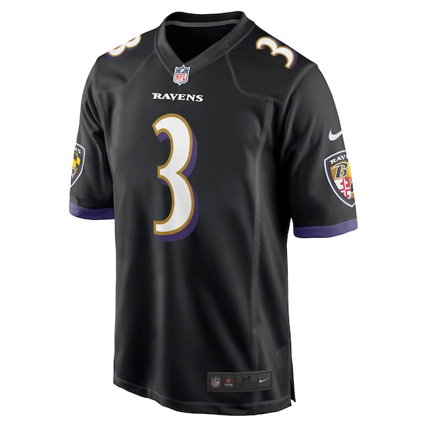Odell Beckham Jr. Baltimore Ravens Nike Alternate Game Jersey - Black/White - Image 3