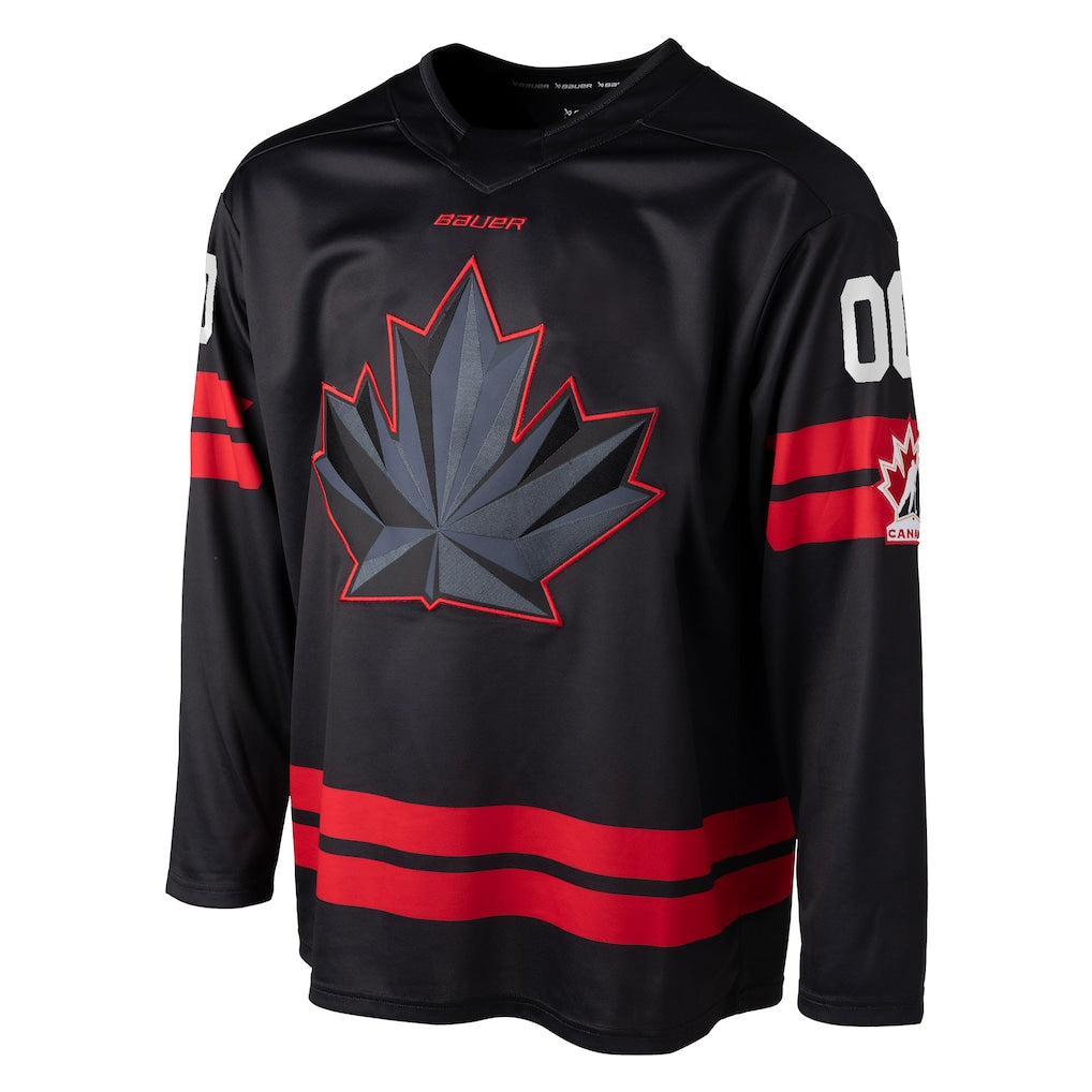 Hockey Canada 2026 Custom Replica Jersey - Black - Image 2