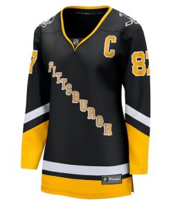 Alternative view of Sidney Crosby Pittsburgh Penguins  Women's 2021/22 Alternate Premier Breakaway Player Jersey - Black
