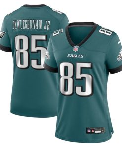 Alternative view of Albert Okwuegbunam Jr. Philadelphia Eagles Nike Women's Team Game Jersey - Midnight Green