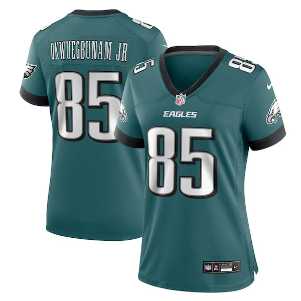 Albert Okwuegbunam Jr. Philadelphia Eagles Nike Women's Team Game Jersey - Midnight Green - Image 2