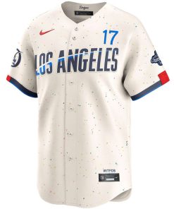 Alternative view of Shohei Ohtani Los Angeles Dodgers Nike 2025 World Series Champions Home Limited Jersey - Cream