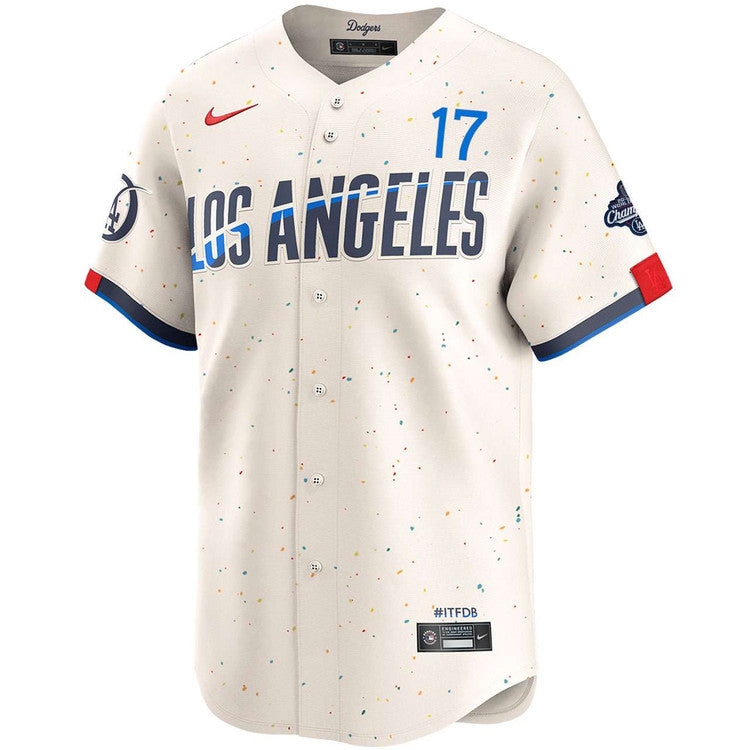 Shohei Ohtani Los Angeles Dodgers Nike 2025 World Series Champions Home Limited Jersey - Cream - Image 2