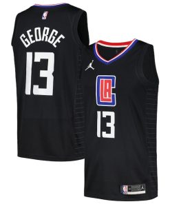 Paul George LA Clippers Jordan Brand Nike Swingman Player Jersey - Statement Edition - Black