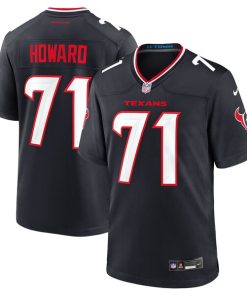 Alternative view of Tytus Howard Houston Texans Nike Team Game Jersey -  Navy