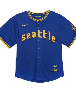 Alternative view of Seattle Mariners Nike Toddler City Connect Team Limited Jersey - Blue