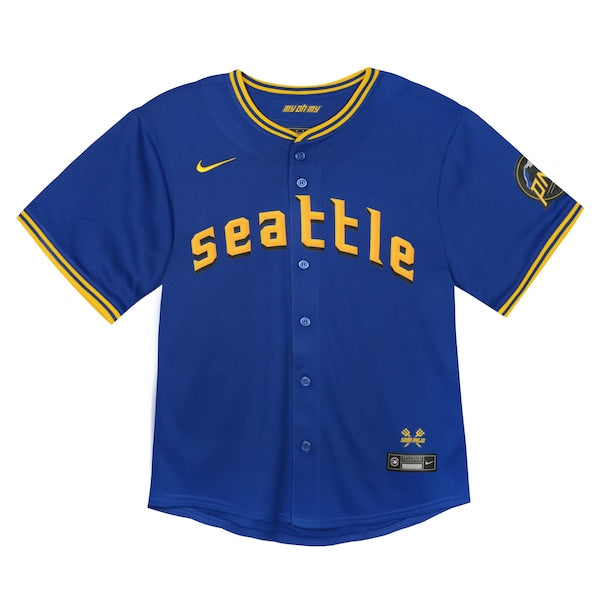 Seattle Mariners Nike Toddler City Connect Team Limited Jersey - Blue - Image 2