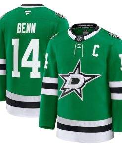 Jamie Benn Dallas Stars  Home Premium Jersey - Kelly Green/Black