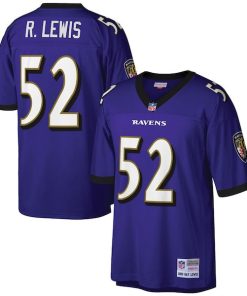 Ray Lewis Baltimore Ravens Big & Tall 2000 Retired Player Replica Jersey - Purple