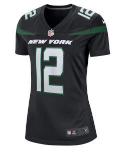 Alternative view of Joe Namath New York Jets Nike Women's Retired Player Jersey - Black