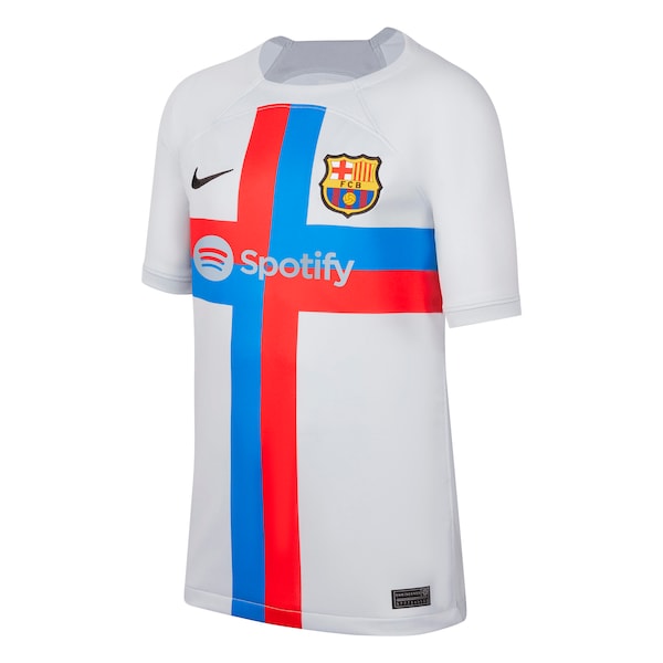 Ousmane Dembele Barcelona Nike Youth 2022/23 Third Breathe Stadium Replica Player Jersey - Gray - Image 2