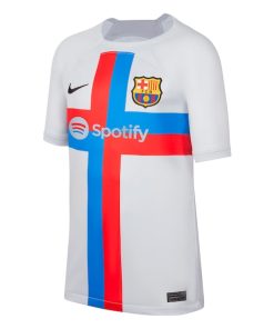 Alternative view of Pedri Barcelona Nike Youth 2022/23 Third Breathe Stadium Replica Player Jersey - Gray