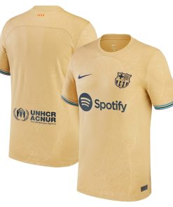 Barcelona Nike 2022/23 Away Replica Blank Jersey - Yellow