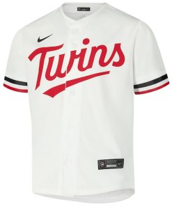Alternative view of Minnesota Twins Nike Youth Home Game Jersey - White