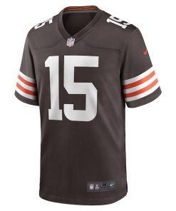 Alternative view of Joe Flacco Cleveland Browns Nike Game Player Jersey - Brown