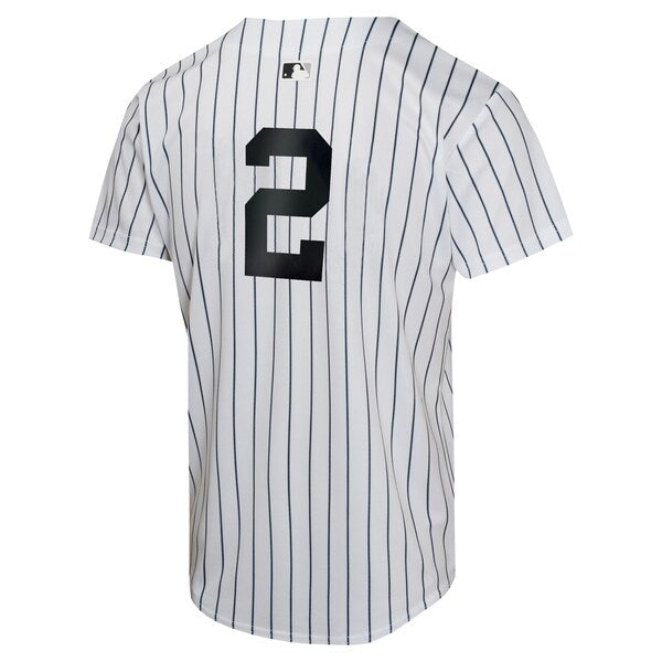 Derek Jeter New York Yankees Nike Youth Home Retired Game Player Jersey - White - Image 3