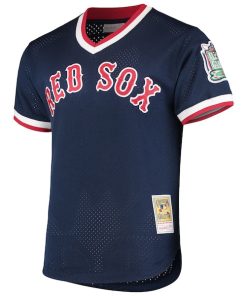 Alternative view of Pedro Martinez Boston Red Sox 1999 Cooperstown Collection Mesh Batting Practice Jersey - Navy