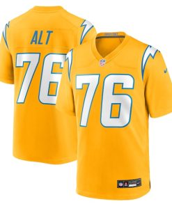 Alternative view of Joe Alt Los Angeles Chargers Nike Alternate Charger Power Game Player Jersey - Gold/Powder Blue/Navy