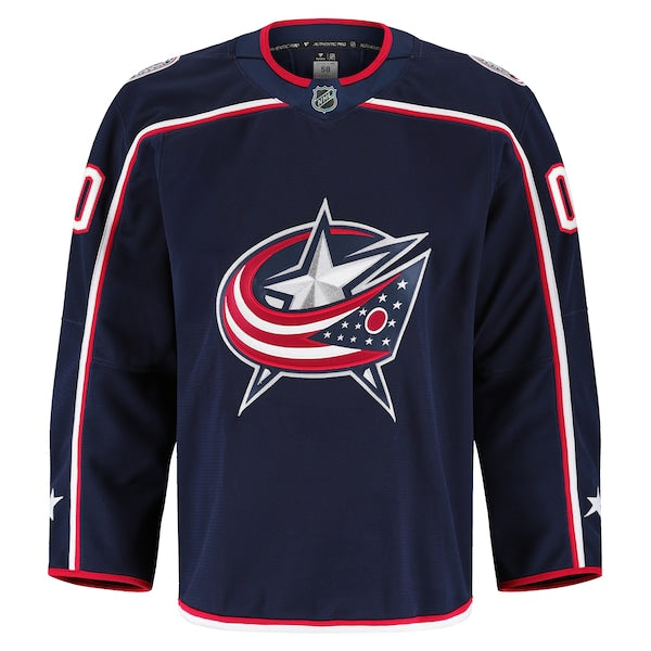 Columbus Blue Jackets Home Authentic Pro Custom Jersey - Navy - Image 2