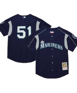 Ichiro Suzuki Seattle Mariners  Cooperstown Collection Batting Practice Jersey - Navy