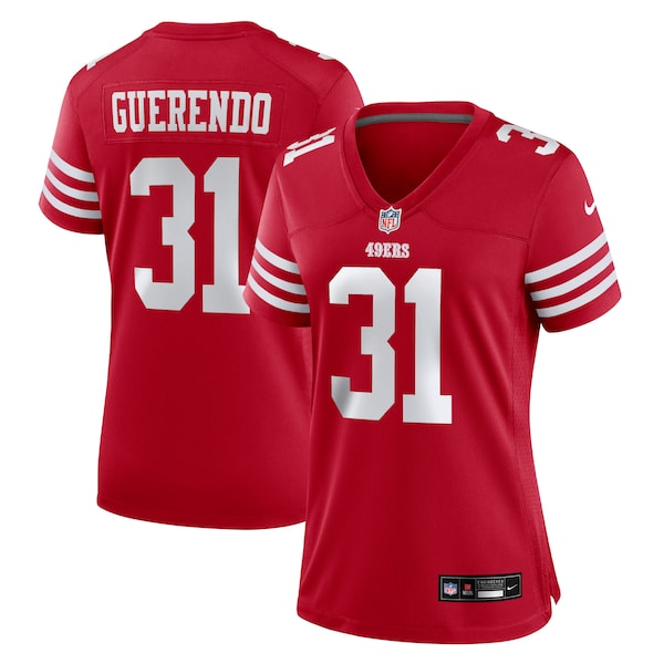 Isaac Guerendo San Francisco 49ers Nike Women's Game Jersey - Scarlet