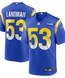Nate Landman Los Angeles Rams Nike Team Game Jersey -  Royal