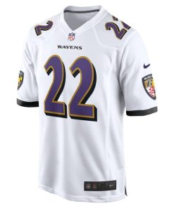 Alternative view of Derrick Henry Baltimore Ravens Nike White Game Jersey -  White