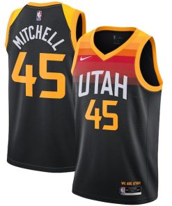Donovan Mitchell Utah Jazz Nike 2021/22 Swingman Player Jersey Black - City Edition