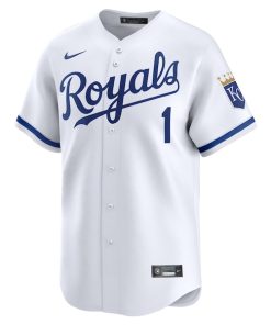 Alternative view of Kansas City Royals Nike #1 Dad Home Limited Jersey - White
