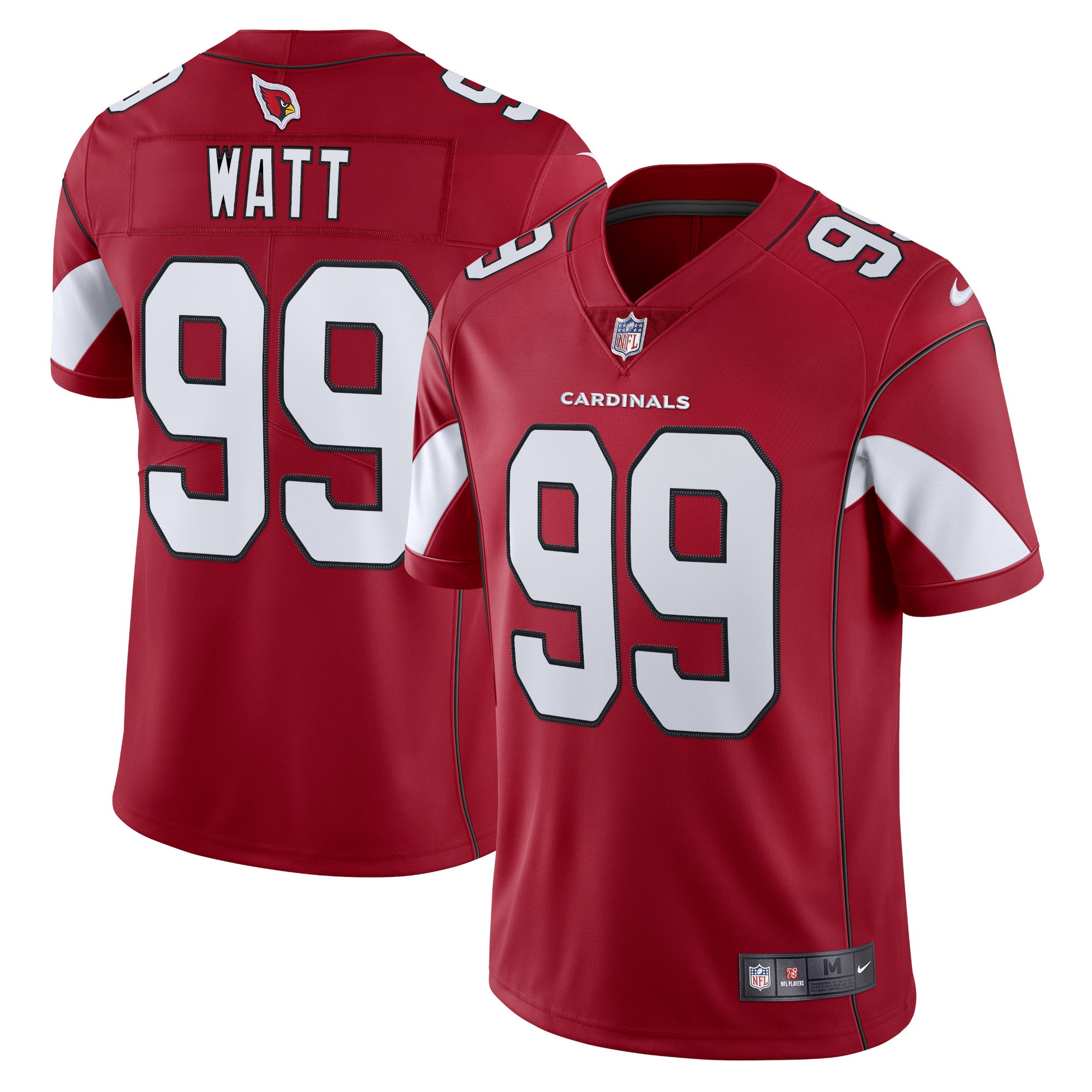 J.J. Watt Arizona Cardinals Nike Vapor Limited Jersey - Black/Cardinal - Image 6