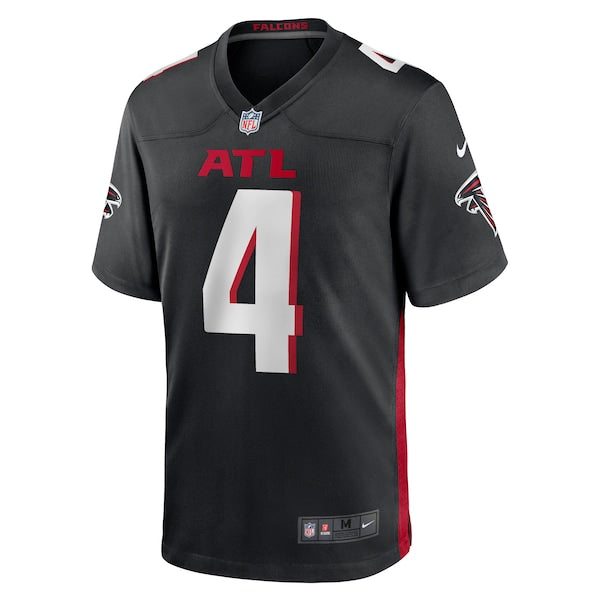 Taylor Heinicke Atlanta Falcons Nike Game Player Jersey - Black - Image 2