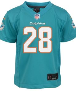 Alternative view of De¡¯Von Achane Miami Dolphins Nike Toddler Game Jersey - Aqua