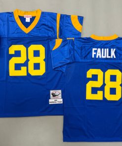 Marshall Faulk Los Angeles Rams Authentic Throwback Retired Player Jersey